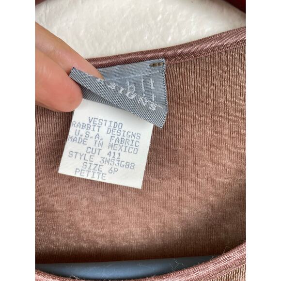 Vintage Womens Dress Sz S Forest Fairy Sparkle Glitter Stretchy Holiday Boho - Picture 6 of 14